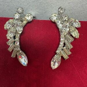 Vintage Rhinestone Earclips